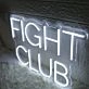 Fight Club White Neon Sign