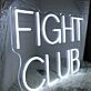 Fight Club White Neon Sign