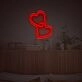 Double Heart LED Neon Sign