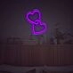 Double Heart LED Neon Sign