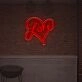 Love With Lovely Heart LED Neon Sign