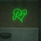 Love With Lovely Heart LED Neon Sign