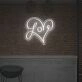 Love With Lovely Heart LED Neon Sign