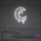 Melting Moon LED Neon Sign