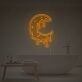Melting Moon LED Neon Sign