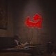Happy With Flower LED Neon Sign