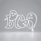 Boo For Halloween LED Neon Sign