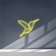 Artistic bird neon sign