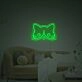Cuty Cat Head LED Neon Sign