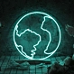 The earth LED neon sign