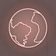 The earth LED neon sign