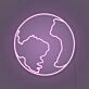 The earth LED neon sign
