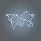World map LED neon sign
