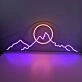 Mountain LED Neon Sign