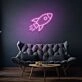 Rocket Neon Sign