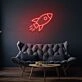 Rocket Neon Sign
