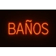 Custom Baños neon sign 36inch 12v Direct line connection