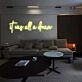 Custom Neon Sign “It Was All / A Dream” – Split Design 80 Inch
