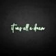 Custom Neon Sign “It Was All / A Dream” – Split Design 80 Inch