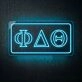 Phi Delta Theta ΦΔΘ LED Neon Sign Perfect for Greek Life Gatherings and Chapter Houses