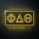 Phi Delta Theta ΦΔΘ LED Neon Sign Perfect for Greek Life Gatherings and Chapter Houses