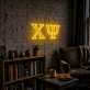 Chi Psi ΧΨ LED Neon Sign for Brotherhood Events and Fraternity Decor