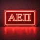 Alpha Epsilon Pi ΑΕΠ LED Neon Sign Ideal for Campus Pride and Fraternity Decor