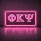 Phi Kappa Psi ΦΚΨ LED Neon Sign Ideal for Campus Pride and Fraternity Decor