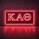 Kappa Alpha Theta ΚΑΘ LED Neon Sign Ideal for Campus Pride and Sorority Decor