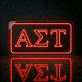 Alpha Sigma Tau ΑΣΤ LED Neon Sign for Sisterhood Events and Sorority Decor