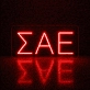 Sigma Alpha Epsilon ΣΑΕ LED Neon Sign for Brotherhood Events and Fraternity Decor