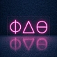 Phi Delta Theta ΦΔΘ LED Neon Sign Celebrating Brotherhood and Lifelong Friendship