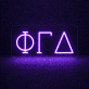 Phi Gamma Delta ΦΓΔ LED Neon Sign for Brotherhood Events and Fraternity Decor