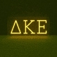 Delta Kappa Epsilon ΔΚΕ LED Neon Sign for Brotherhood Events and Fraternity Decor