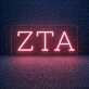Zeta Tau Alpha ΖΤΑ LED Neon Sign Celebrating Sisterhood and Empowerment