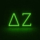 Delta Zeta ΔΖ LED Neon Sign Showcasing Sisterhood and Empowerment