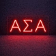 Alpha Sigma Alpha ΑΣΑ LED Neon Sign Celebrating Sisterhood and Excellence