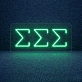 Sigma Sigma Sigma ΣΣΣ LED Neon Sign Showcasing Sisterhood and Sorority Spirit