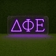 Delta Phi Epsilon ΔΦΕ LED Neon Sign Celebrating Sisterhood and Empowerment