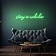 Stay A While Cursive Writing LED Sign