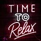 Time to Relax Bedroom Deco Neon Sign