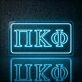 Pi Kappa Phi ΠΚΦ LED Neon Sign Celebrating Brotherhood and Leadership
