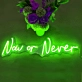 Now or Never LED Sign