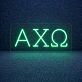 Alpha Chi Omega ΑΧΩ LED Neon Sign Celebrating Sisterhood and Strength