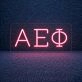 Alpha Epsilon Phi ΑΕΦ LED Neon Sign Celebrating Sisterhood and Empowerment