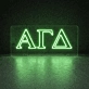 Alpha Gamma Delta ΑΓΔ LED Neon Sign Celebrating Sisterhood and Purpose