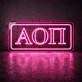 Alpha Omicron Pi ΑΟΠ LED Neon Sign Celebrating Sisterhood and Friendship