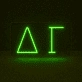 Delta Gamma ΔΓ LED Neon Sign Celebrating Sisterhood and Service