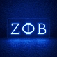 Zeta Phi Beta ΖΦΒ LED Neon Sign Celebrating Sisterhood and Service