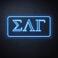 Sigma Lambda Gamma ΣΛΓ LED Neon Sign Celebrating Sisterhood and Empowerment